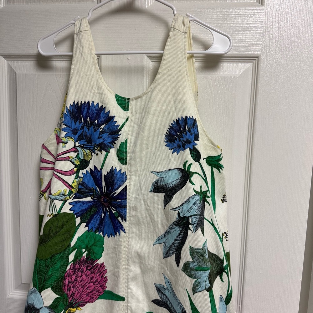 Anthropologie The Keiko Mini Swing Dress Maeve Sz XL Floral Print Pockets Easter - Picture 3 of 10
